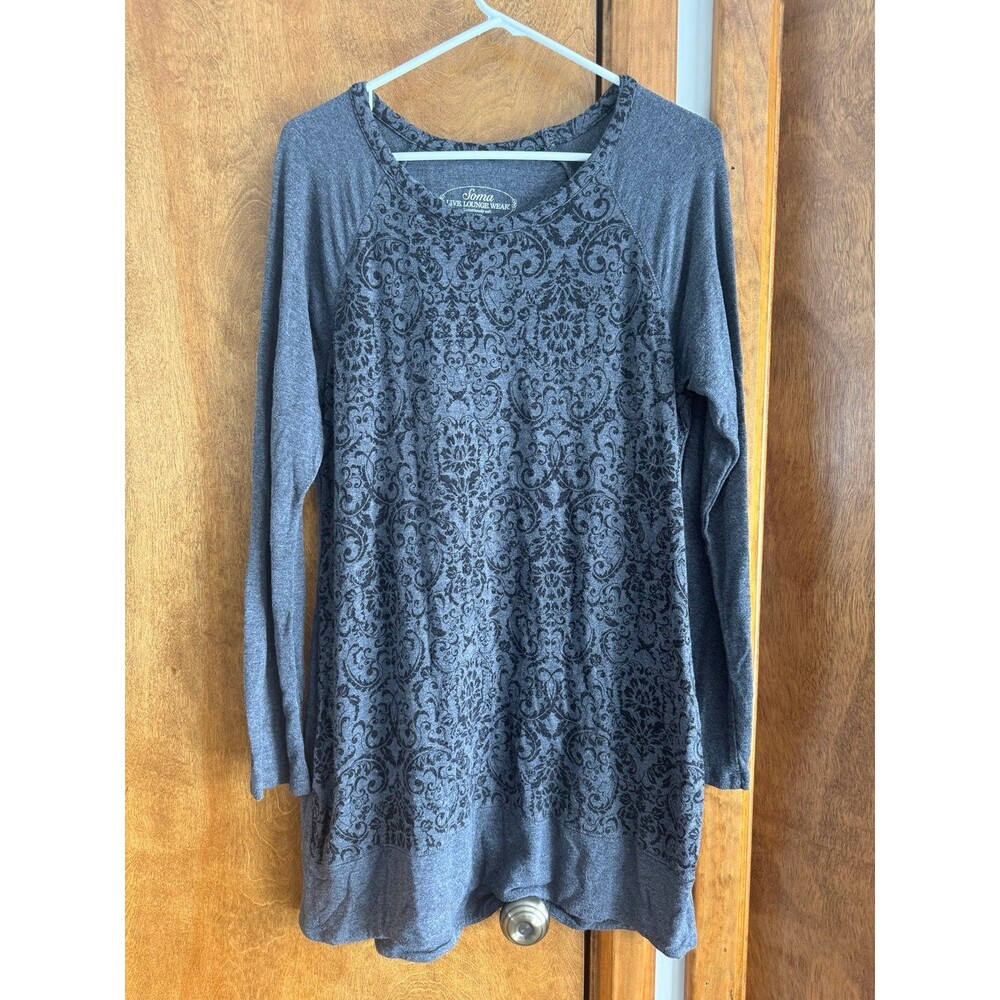 Soma Luxuriously Soft Sleepshirt Sz. L Gray